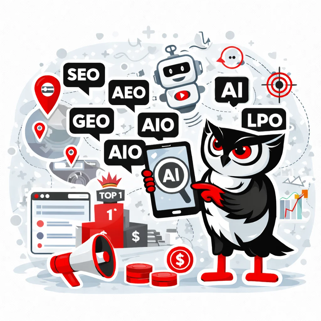 SEO, AEO, GEO, AIO, VEO, LPO — современное поисковое продвижение